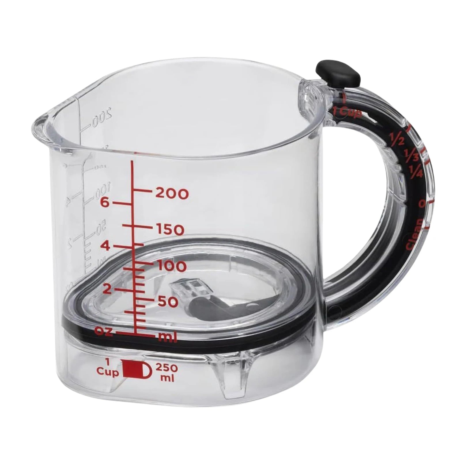 4‑in‑1 Adjustable Measuring Cup with Scraper