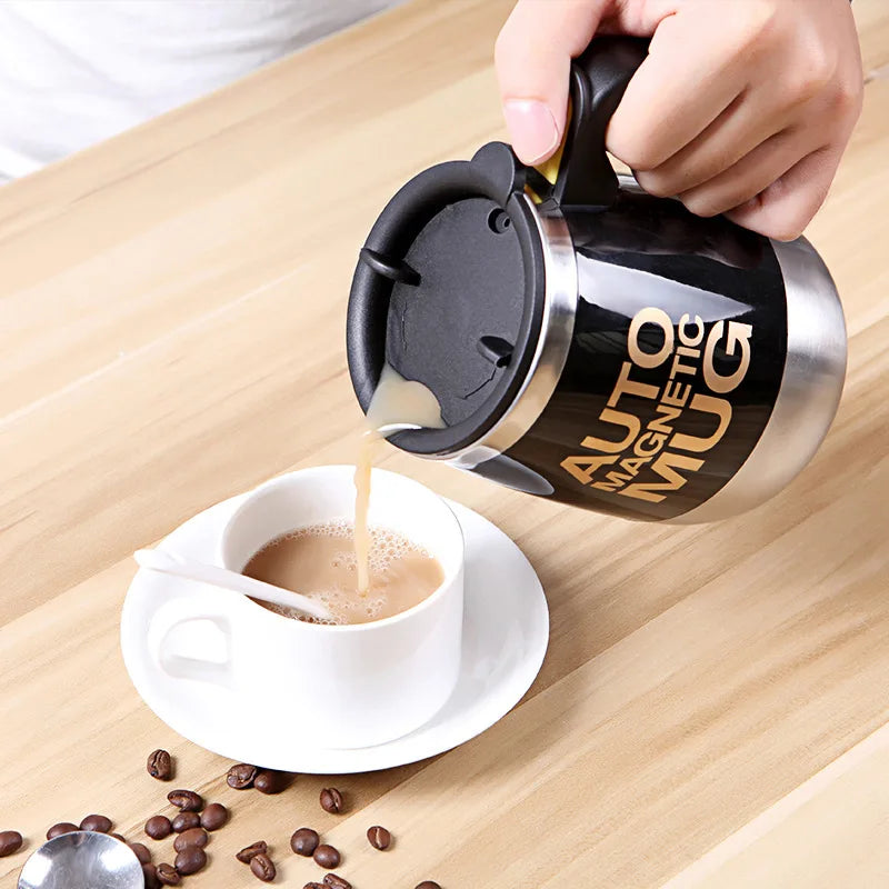 400ML Stainless Steel Self‑Stirring Coffee Mug