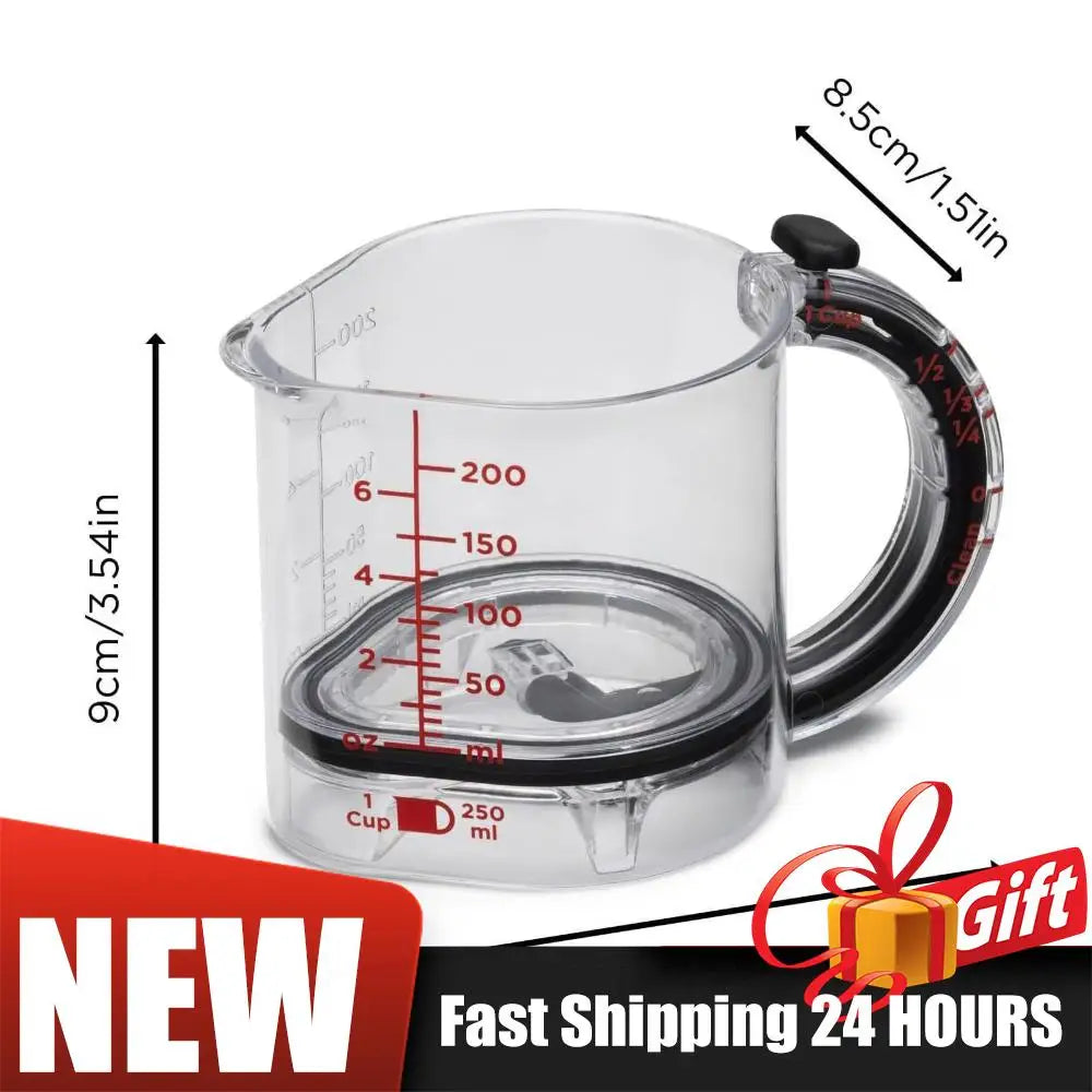 4‑in‑1 Adjustable Measuring Cup with Scraper