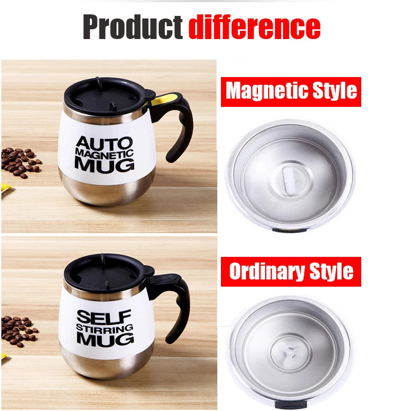 400ML Stainless Steel Self‑Stirring Coffee Mug
