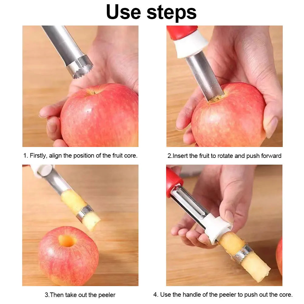 2‑in‑1 Stainless Steel Fruit Peeler