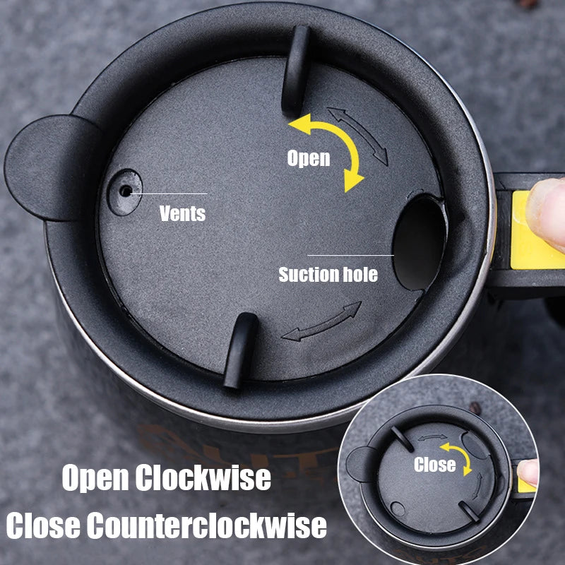 400ML Stainless Steel Self‑Stirring Coffee Mug