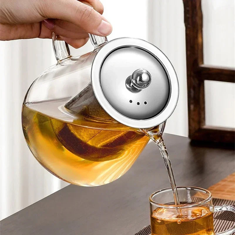 Glass Teapot with Strainer