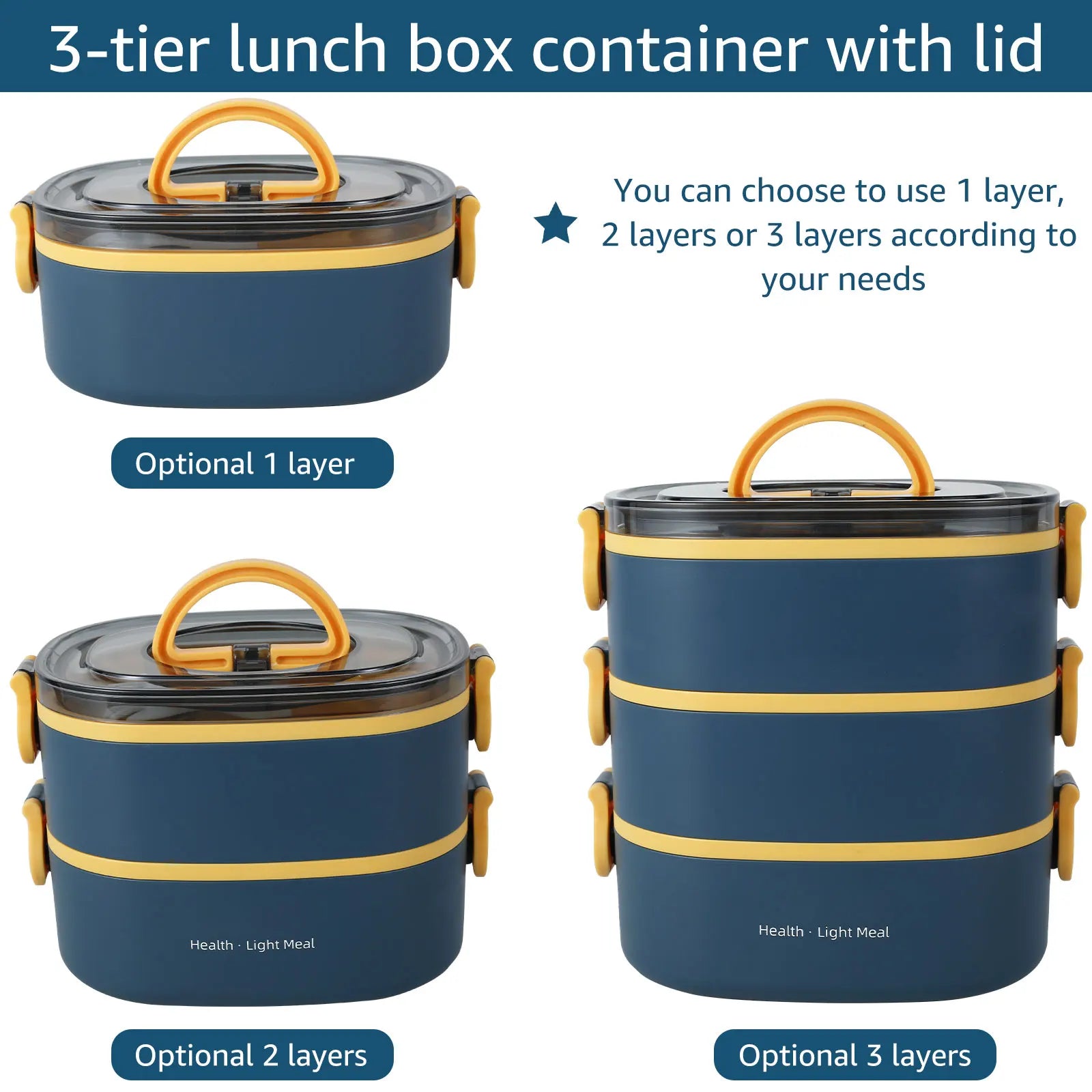 3-Tier Leakproof Food Box