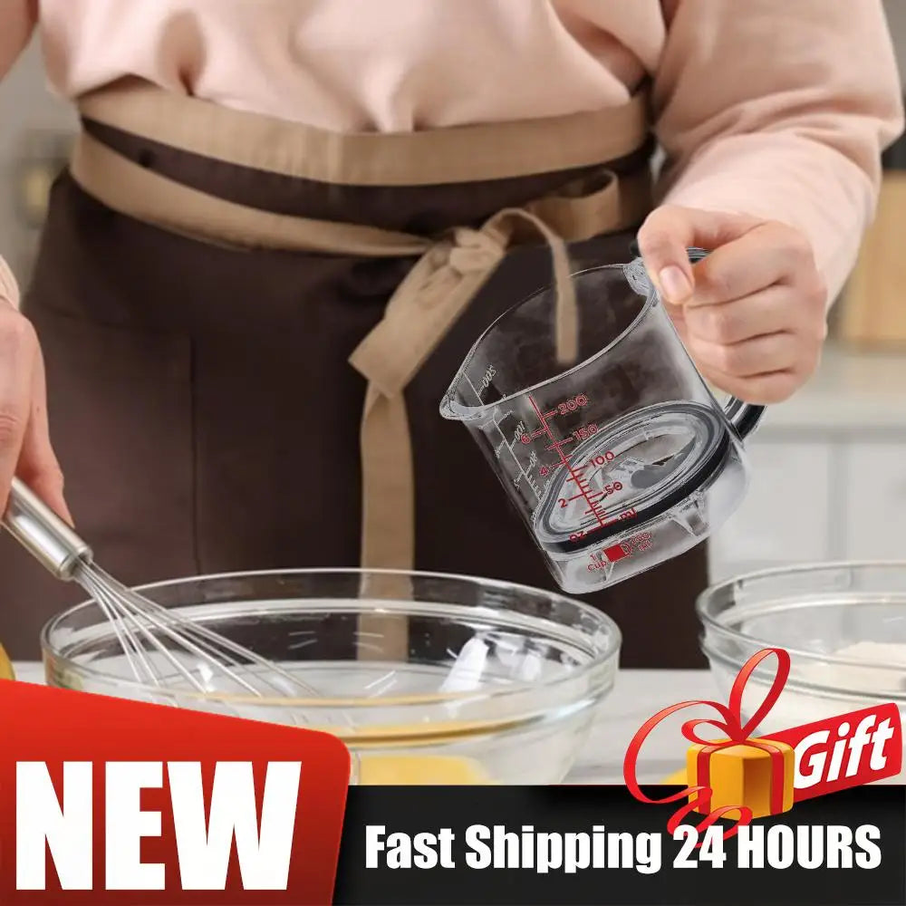 4‑in‑1 Adjustable Measuring Cup with Scraper